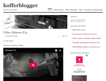 Tablet Screenshot of kofferblogger.de